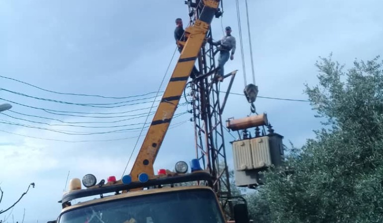 متابعة للخطة الاستثمارية كهرباء طرطوس تستبدل محولات في بانياس ومشتى الحلو