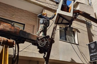 أضرار الشبكة الكهربائية في حمص