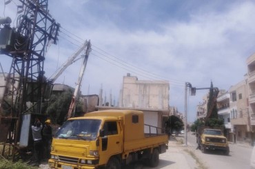 كهرباء حمص: صيانات دورية شملت 10 محطات تحويل والعمل مستمر وفق الخطة السنوية