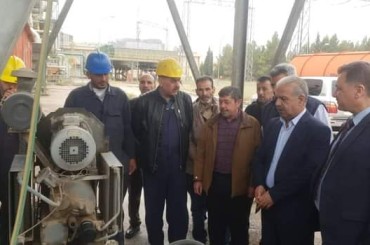 وزير الكهرباء في زيارة تفقدية لمحطة توليد كهرباء الناصرية