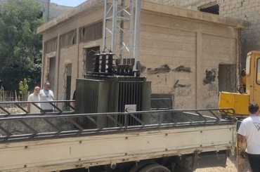 كهرباء ريف دمشق: تركيب مراكز تحويل كهربائية جديدة ومد خطوط توتر متوسط ومنخفض بعدد من المناطق-فيديو
