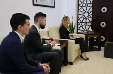 وزير الطاقة يجتمع مع وفد من بنك إعادة الإعمار الألماني
