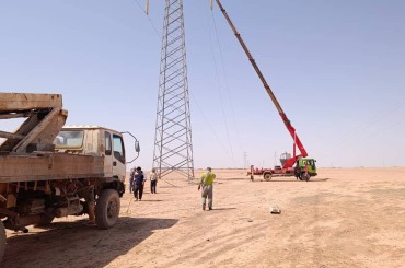 صيانة في محطة تحويل حماة2